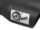 aFe Power Gas Exhaust Tip Black- 3 in In x 4.5 out X 9 in Long Bolt On (Black)-2