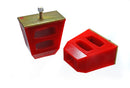 Energy Suspension Universal 4.5in Tall x 4.5in Long x 2.5in Wide Red Bump Stops (2 per set)-1