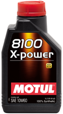 Motul 1L Synthetic Engine Oil 8100 10W60 X-Power - ACEA A3/B4-1