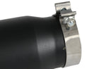 aFe Power Diesel Exhaust Tip Black- 4 in In x 5 out X 12 in Long Bolt On (Right)-2