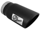 aFe Diesel Exhaust Tip Bolt On Black 5in Inlet x 6in Outlet x 12in Long-1