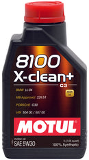 Motul 1L Synthetic Engine Oil 8100 5W30 X-CLEAN - LL04- MB 229.51- 504.00-507.00-1