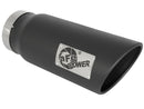 aFe Power MACH Force-Xp 5in In x 6in Out x 15in L Bolt-On 409 SS Exhaust Tip - Black-1