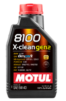 Motul 1L Synthetic Engine Oil 8100 X-CLEAN Gen 2 5W40-2