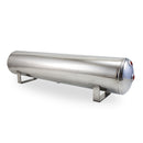 Air Lift 4 Gal Alum Tank - (2) 1/4in (2) 3/8in End & 1/4in Drain - 30in L X 6in D - Polished-2